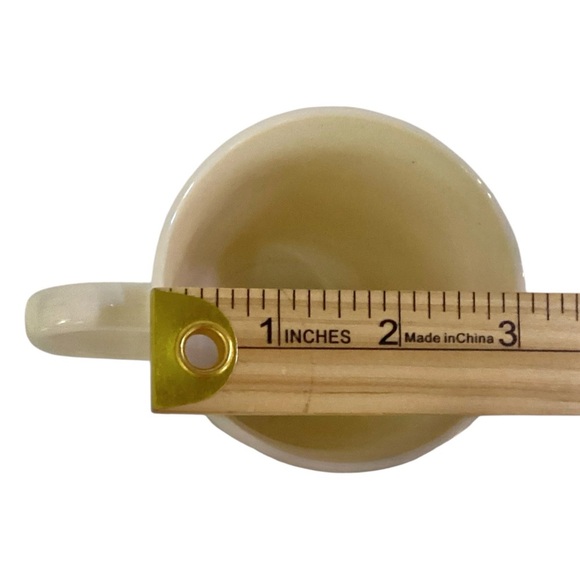 Vintage Arcopal Champetre France Floral Swirl Milk Glass Mugs. - Picture 4 of 5